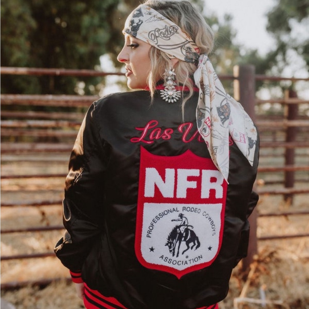 NFR Black Bomber Jacket